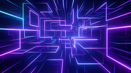 Technology abstract line background and light effect, technology-sense background material