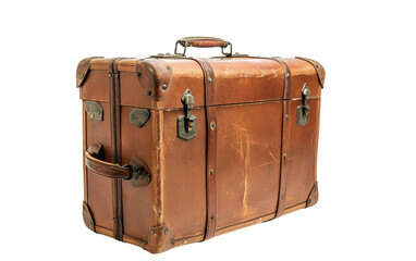 Suitcase On Transparent Background.