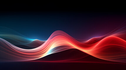 Technology abstract line background and light effect, technology-sense background material