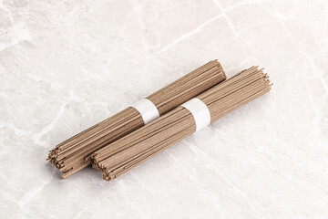 Asian aw soba bukwheat noodle