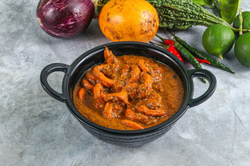 Indian cuisine - Masala with calamari