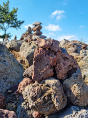 
A stone tower built to make a wish.