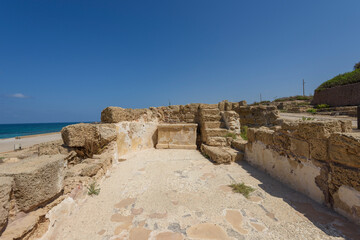 Caesarea ancient historical town in Israel