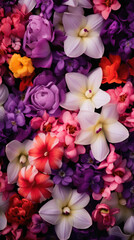Beautiful flowers background. Close-up of colorful flowers background.
