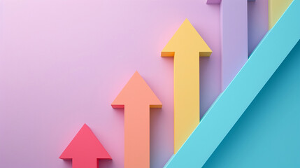 AI art rise, UP, improve　illustration　向上心をイメージしたイラスト