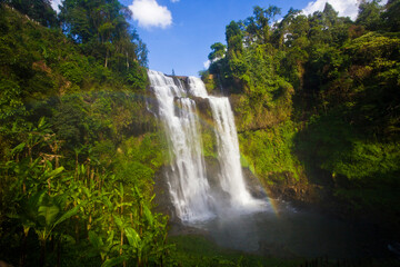 Tad Yuang Waterfall in Bolaven Plateau, Southern Laos.