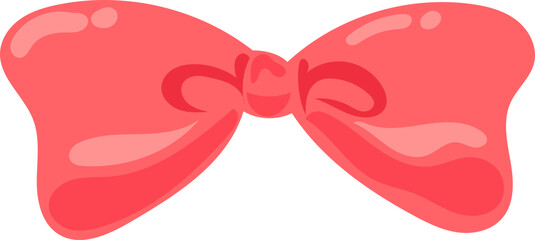 Valentine card and cute leaf heart elements Flat style illustration. Hand drawn.