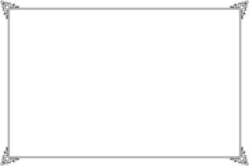 Obraz premium Elements of oriental frames. Black on white traditional simple of border. Design print for greeting cards, wedding chinese new year, restaurant menu, royal certificates. Set 56