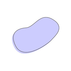 purple color blob with circle blob