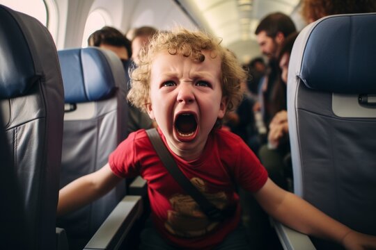 Upset Toddler Crying on Airplane: A Travel Challenge