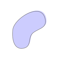 purple color blob with circle blob