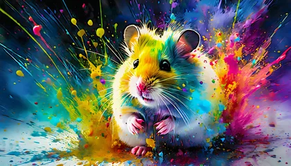 Badezimmer Foto Rückwand Lively hamster © PRILL Mediendesign