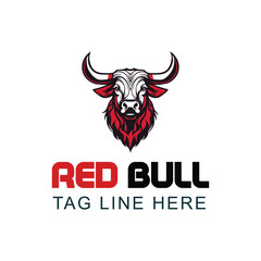 Vector bull logo design template