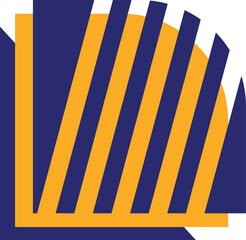 Abstract memphis geometric shape vector element