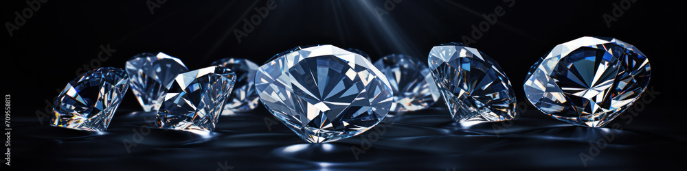 Poster diamonds background with space for text