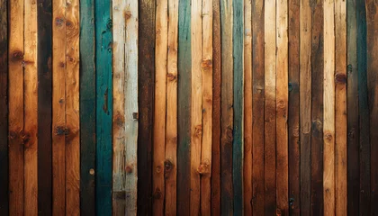 Zelfklevend behang Oud vliegtuig Arrière-plan fond texture lame planche de bois ancien sombre et coloré