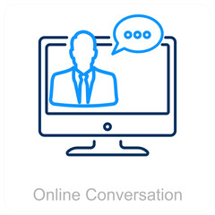 Fototapeta premium Online conversation