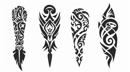 vector tattoos tribal designs collection    
