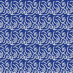 Vector different hand drawn doodle elements pattern abstract seamless background