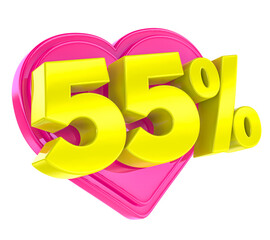 Yellow And Pink Heart Sale 55 Off 3D Render