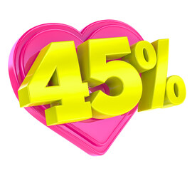 Yellow And Pink Heart Sale 45 Off 3D Render