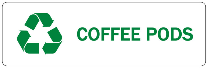 Organic waste recycle compost sign and labels