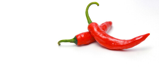 red hot chili pepper on a transparent background 