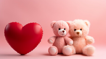 Obraz premium Vibrant Valentine's Day background, hearts background