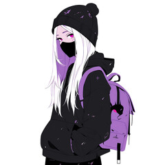 Vibrant girl artwork on your t-shirt