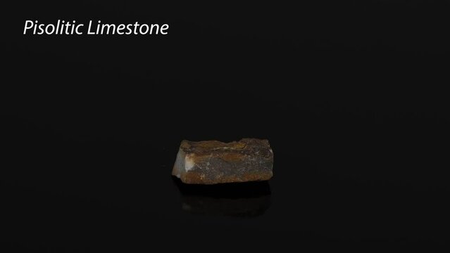 Rotating Pisolitic Limestone Specimen