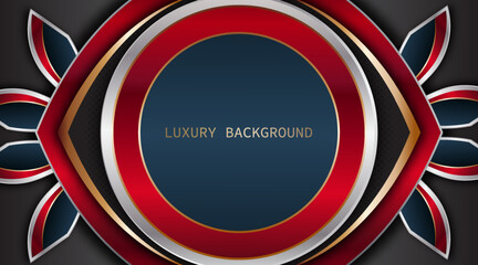 Luxury background with circle and geometric shapes element on dark background