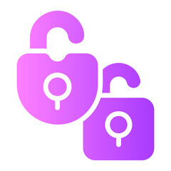 padlock Gradient icon