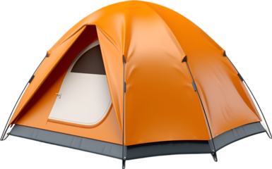 camping tent 3d icon render icon isolated on white.
