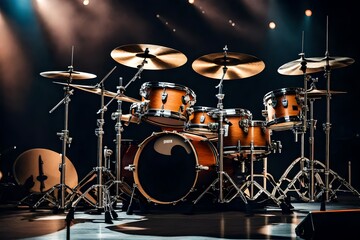 drum kit on stage