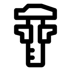 caliper icon vector illustration asset element