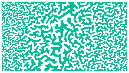 Abstract squiggle pattern. Relevant to the natural process that causes animal patterns and other patterns in nature. Creative coding computational design. 