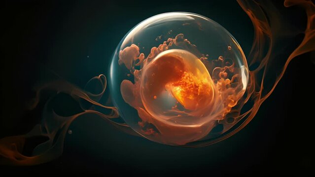 A striking of the journey from a single cell to a fully formed human embryo, serving as a poignant reminder of the magnificence and fragility of life.