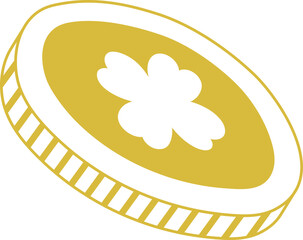 Sharmrock Coin Four Leaf Clover