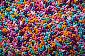 Background of colorful sprinkles, jimmies