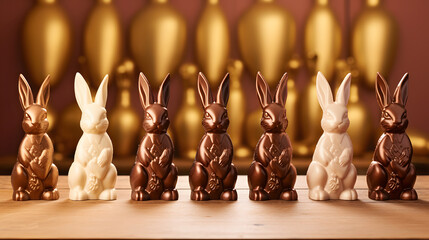  chocolate bunnies 