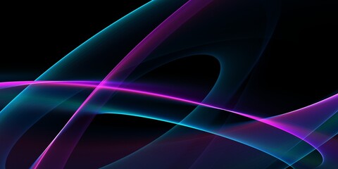 Abstract neon colorful line background with glowing lights