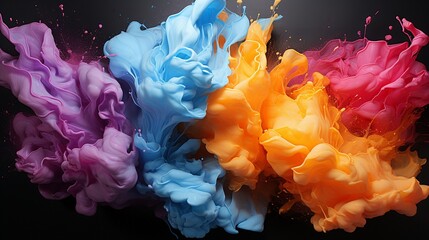 paint texture of liquid splash.