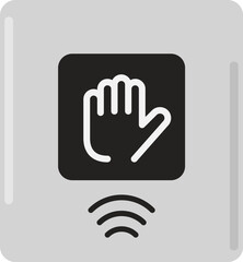 手をかざす方式のセンサー式スイッチ