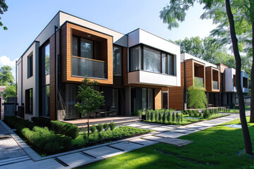 Elegant And Thoughtfully Crafted Modular Townhouses With Contemporary Minimalist Design