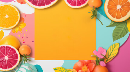 Flyer or banner design for fruit grocery, sale and promotion campaign.