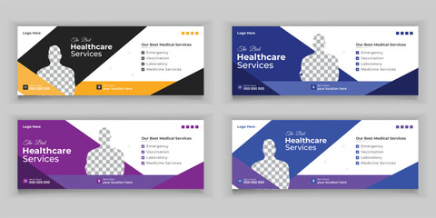 Bundle Medical Healthcare, Web Banner Cover Design Template