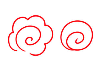 手書きの赤花丸セット2