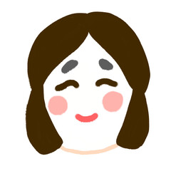 お多福さんのイラスト