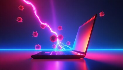 computer infected with virus