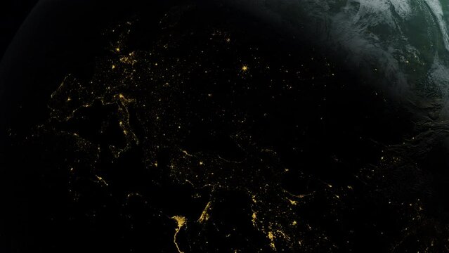 Dark View Of The Earth From Above